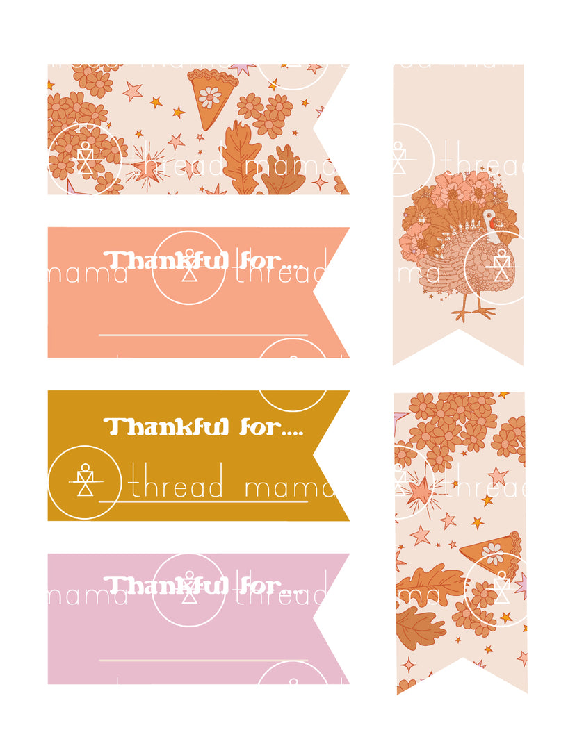 Thanksgiving Tags & Cookie Box Artwork - (Vol.2)