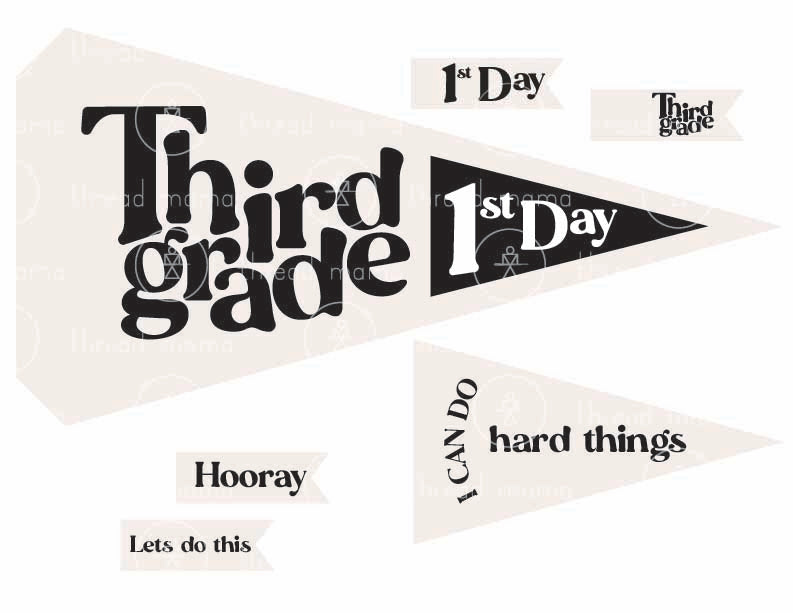 Back to School Printables (Printable Pennant)