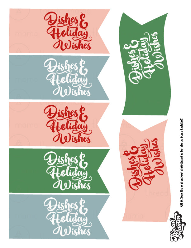 Christmas Gift Basket Tags