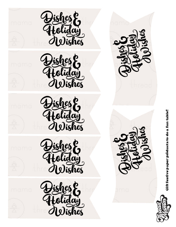 Christmas Gift Basket Tags