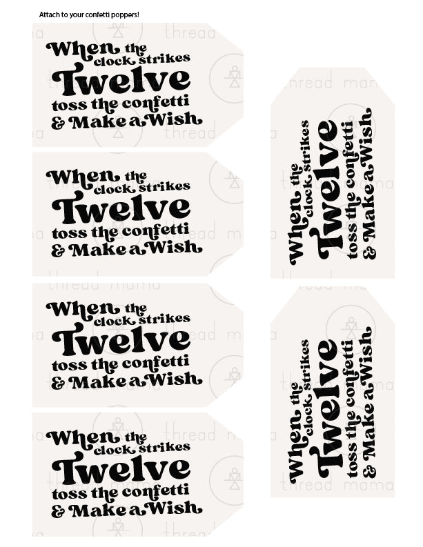 UPDATED!! New Year's Eve Tags and Flags - (Vol.3)