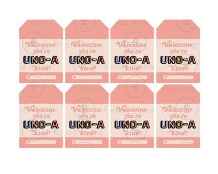 Valentine, You're UNO-A Kind! - Tags