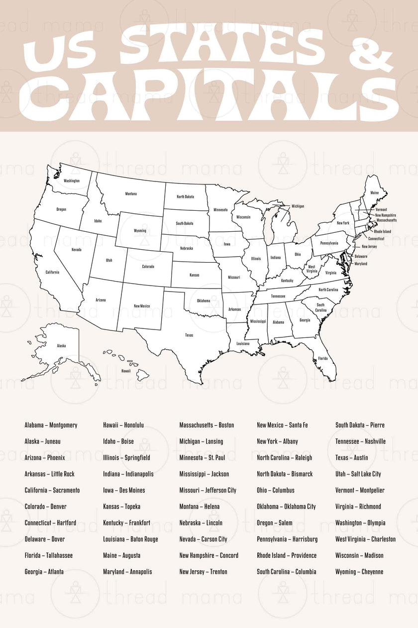 States and Capitals