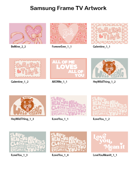 Valentine's Day - Frame TV Set (Vol.3)