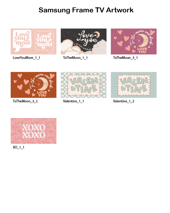 Valentine's Day - Frame TV Set (Vol.3)