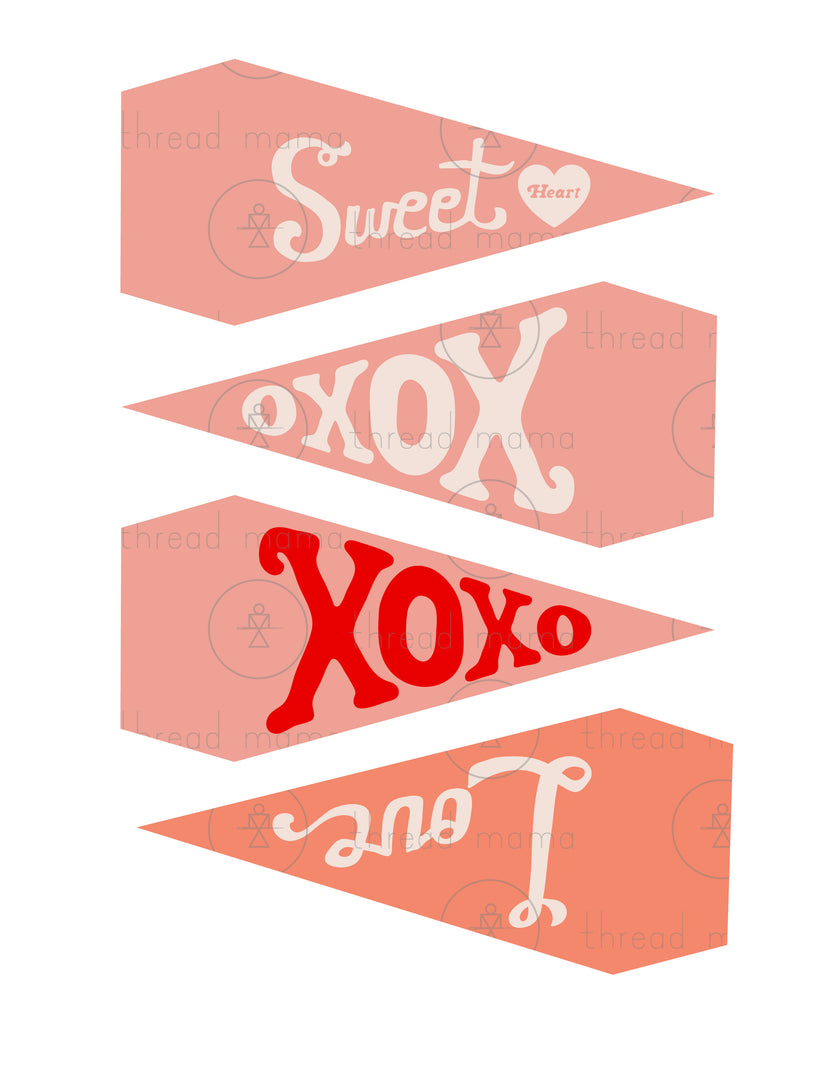 Valentine's Buttons and Flags Set - (Vol.4)