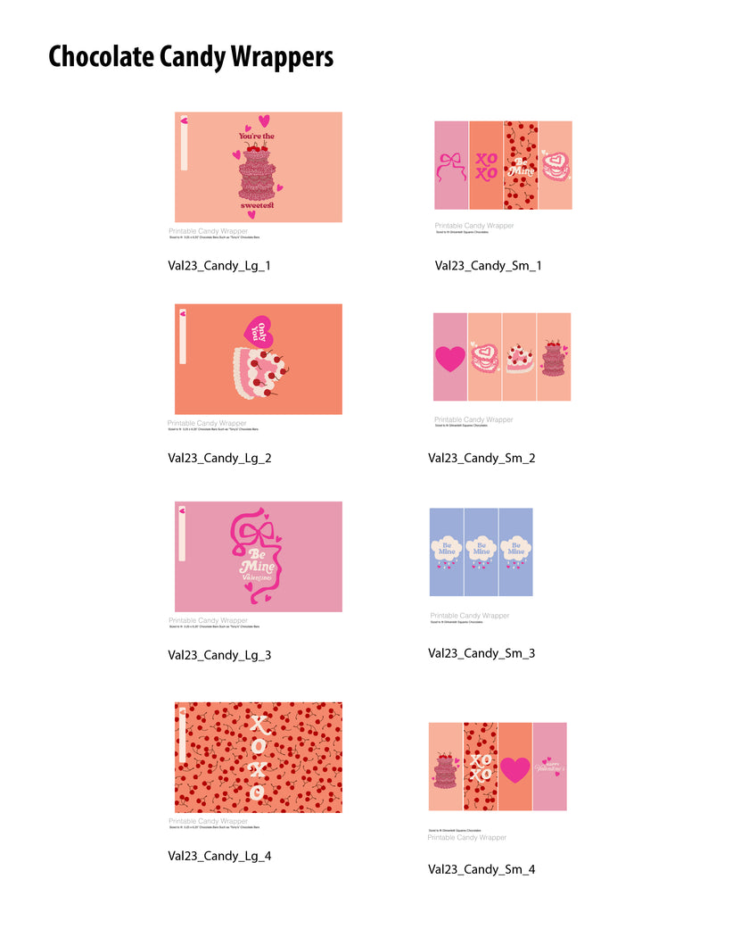 Valentine's Cakes Set - (Vol.4)