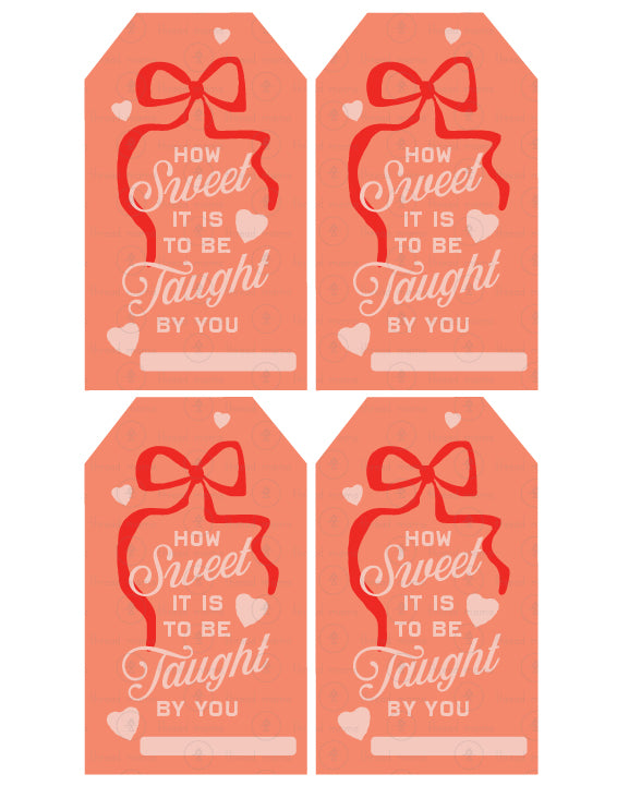 Valentine's Teacher Tags - (Vol.4)