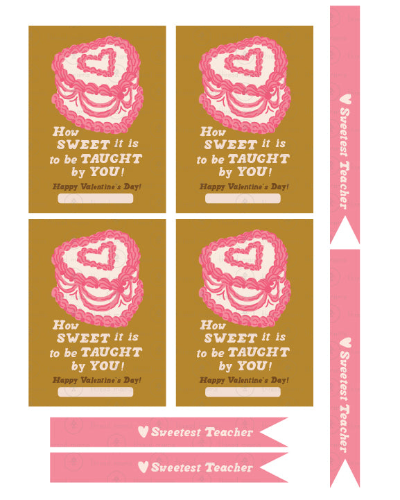Valentine's Teacher Tags - (Vol.4)