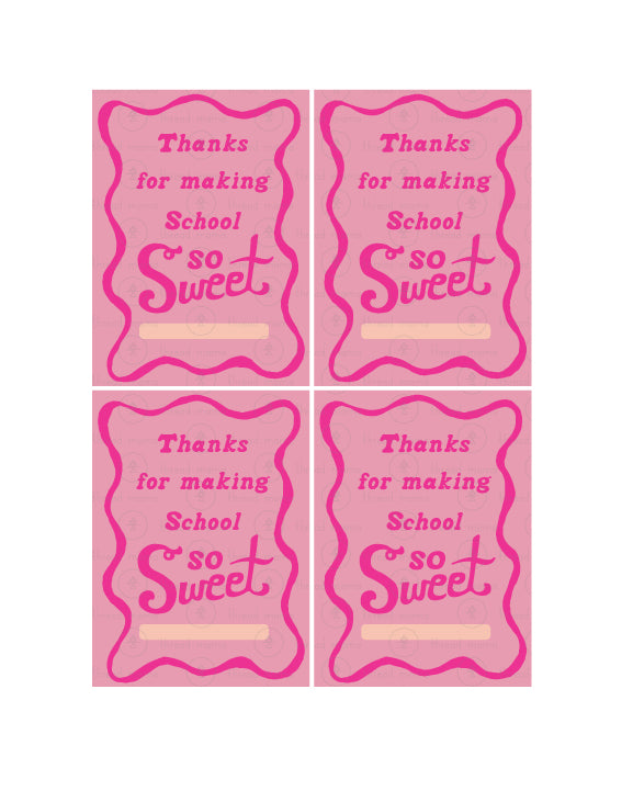 Valentine's Teacher Tags - (Vol.4)