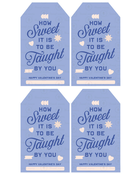 Valentine's Teacher Tags - (Vol.4)