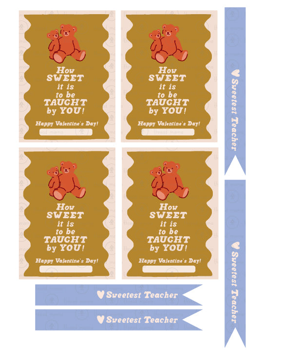 Valentine's Teacher Tags - (Vol.4)