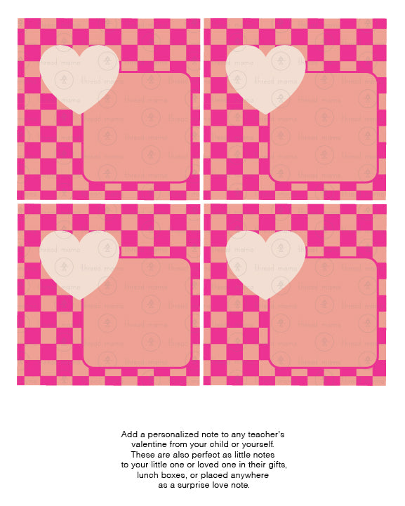 Valentine's Teacher Tags - (Vol.4)