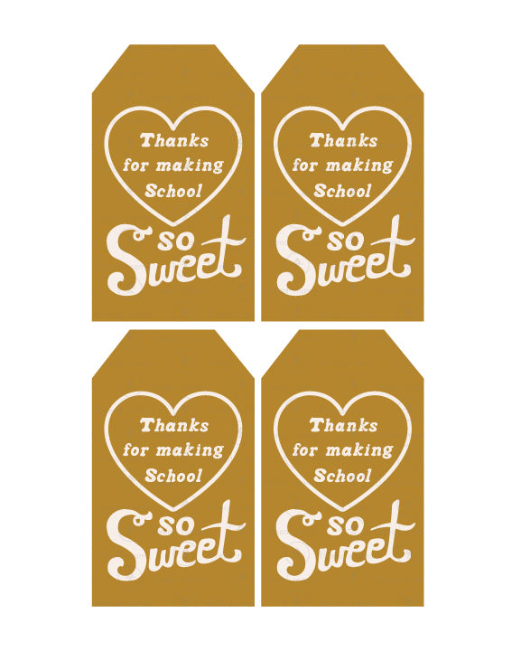 Valentine's Teacher Tags - (Vol.4)