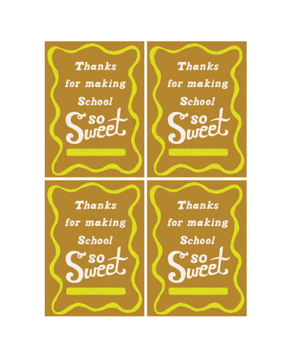 Valentine's Teacher Tags - (Vol.4)