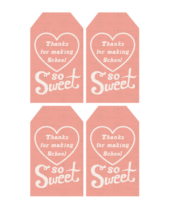 Valentine's Teacher Tags - (Vol.4)