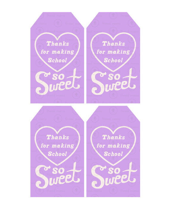 Valentine's Teacher Tags - (Vol.4)