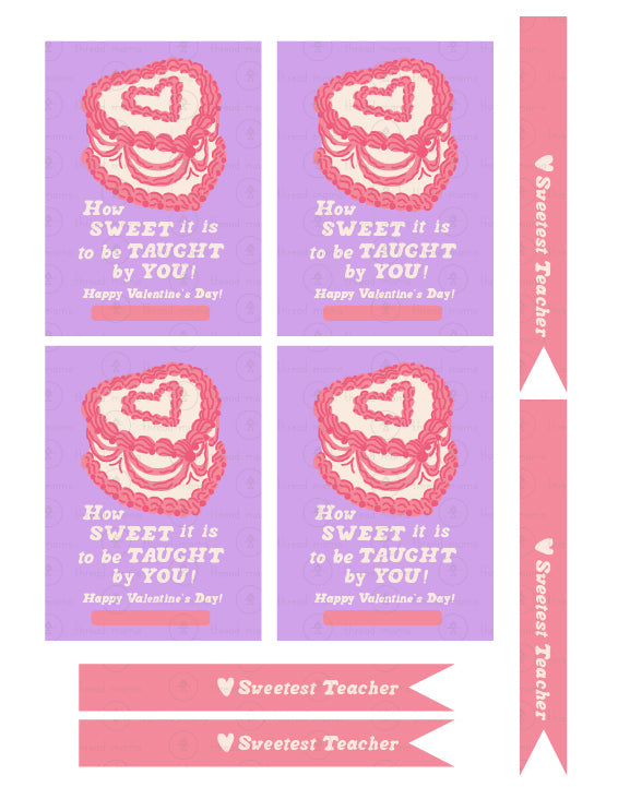 Valentine's Teacher Tags - (Vol.4)