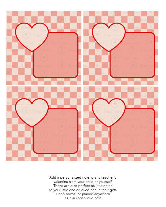 Valentine's Teacher Tags - (Vol.4)