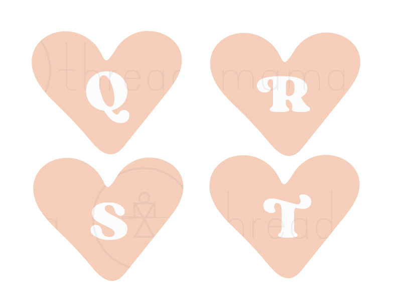 Valentine's Heart Banner (7 color options)