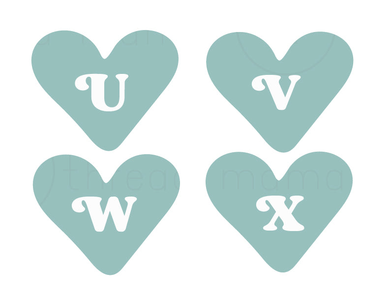 Valentine's Heart Banner (7 color options)