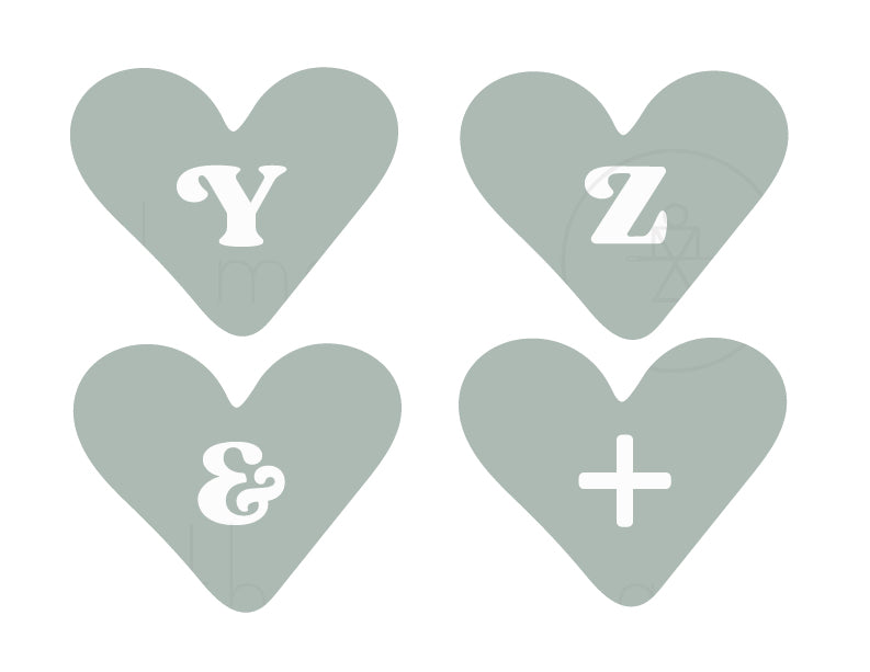 Valentine's Heart Banner (7 color options)