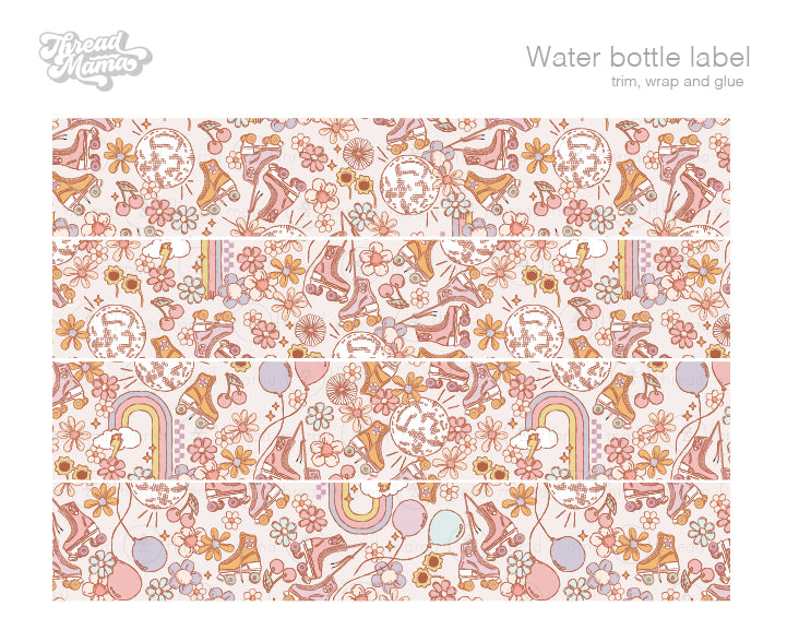 Roller Skate Party Tags and Flags (Vol.3)