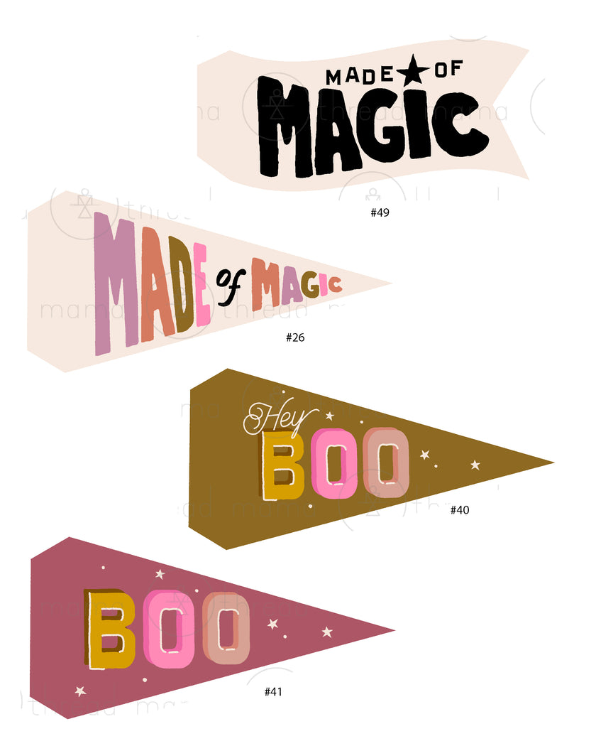 Halloween Tags and Flags - (Vol.3)