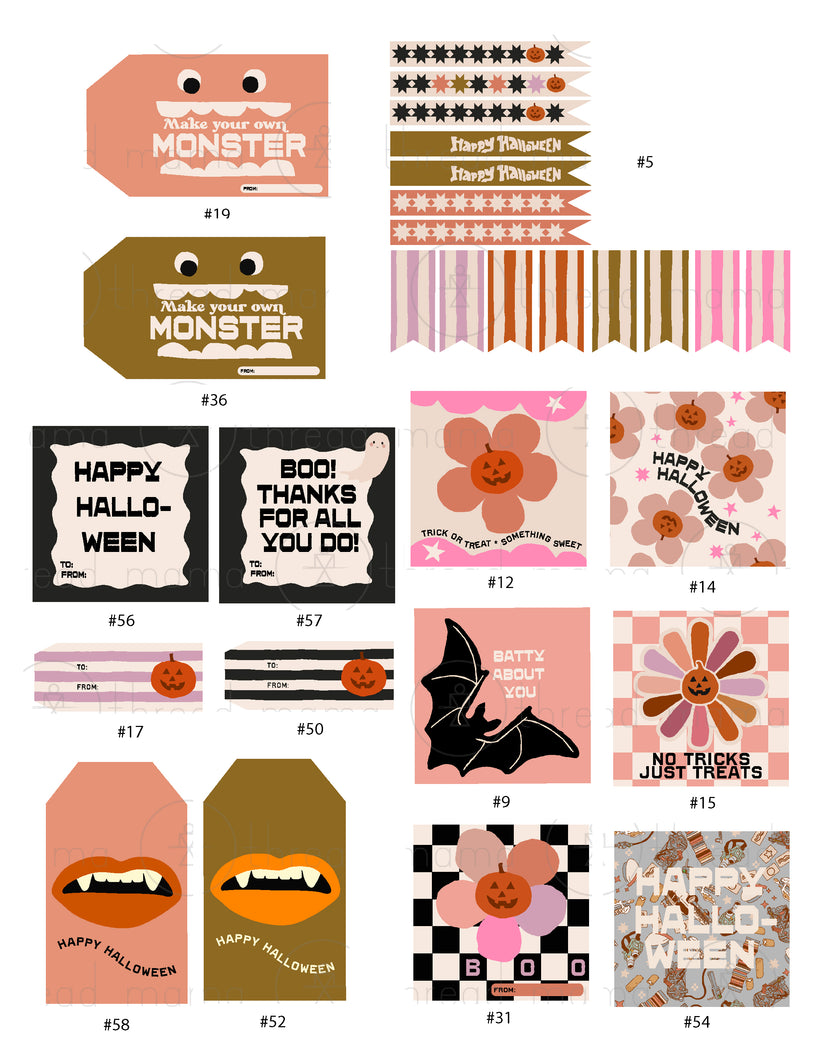 Halloween Tags and Flags - (Vol.3)