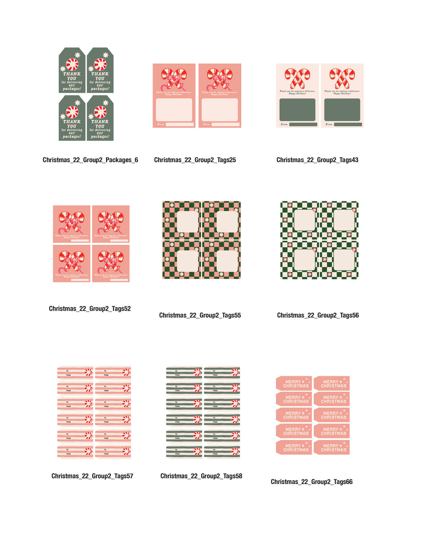 Christmas Appreciation Tags & Flags (Vol.3)