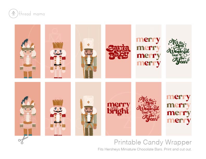 Christmas Candy Wrappers (Both Large and Small)