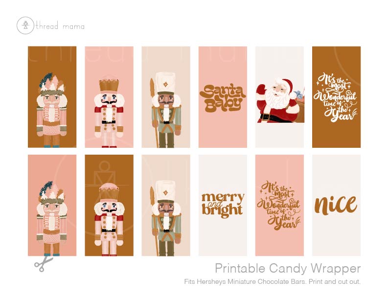 Christmas Candy Wrappers (Both Large and Small)