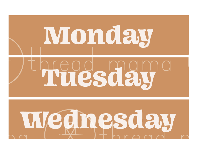 Days / Months / Weather / Alphabet (Printables)